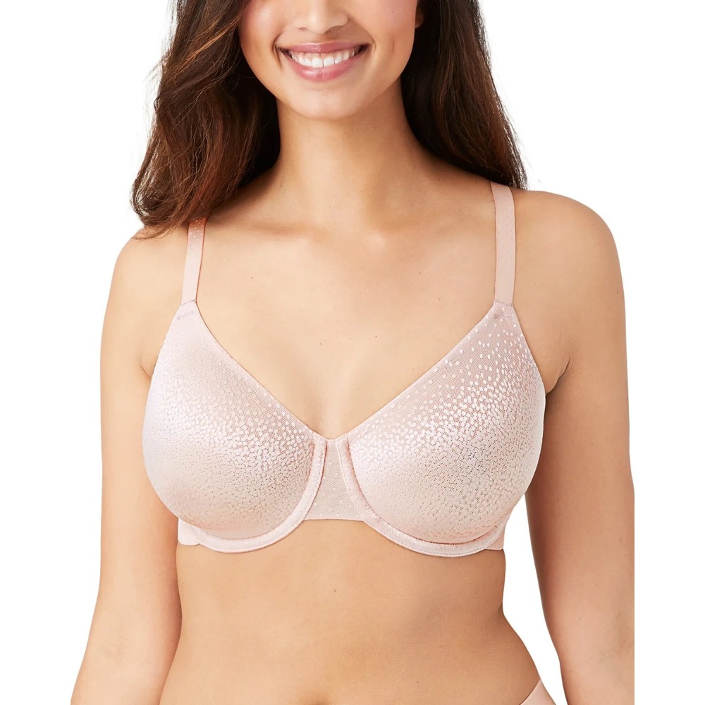 Wacoal Women's Back Appeal Front Close Contour T-Shirt Bra Rose Size 38H 38 H